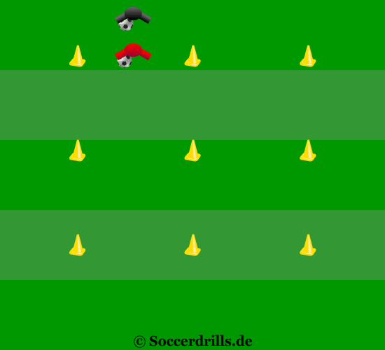 The dribbler is being chased