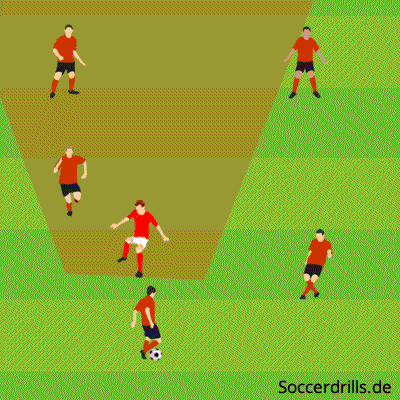 The defender moves to develop an optimal cover shadow